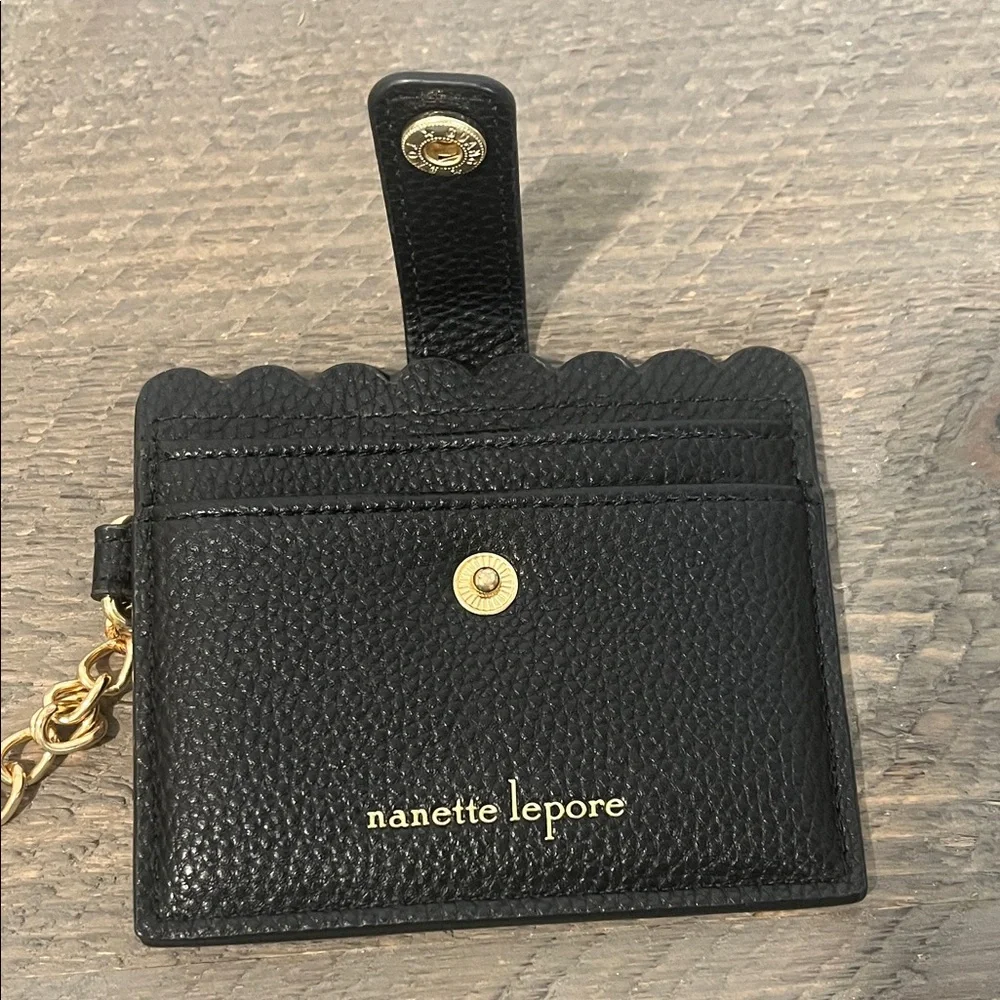 Nanette Lepore Black Textured Card Holder - Picture 7 of 7